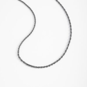 Collar en baño de cobalto diseño cadena unisex