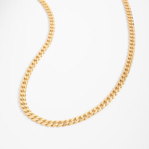 Collar cadena de hombre con baño de oro