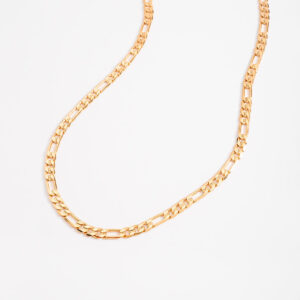 Collar de hombre con cadena tipo figaro de 55 cm