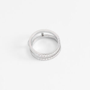 Anillo de múltiples bandas con diamonice