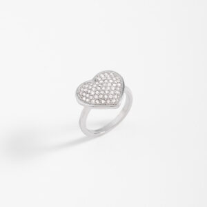 Anillo de corazón con cristales