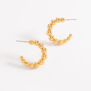 Aretes arracada con diseño de esferas
