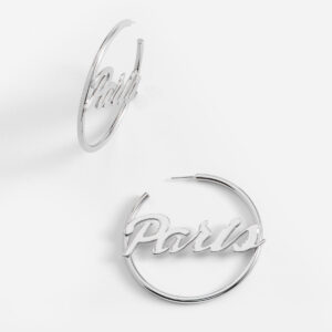 Arracadas glamour paris by NICE en baño de platino