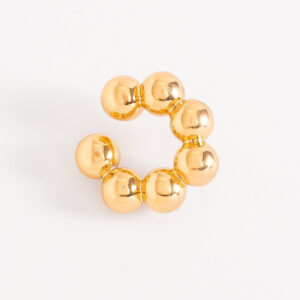 Ear cuff de esferas con baño de oro