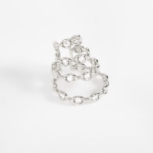 Ear cuff escalonado con diamonice