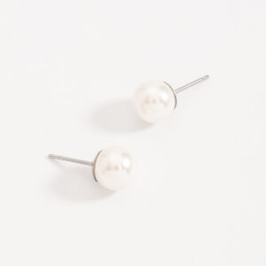 Aretes de perla de poste