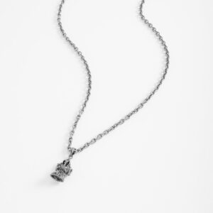 Collar en baño de cobalto diseño figura masculina
