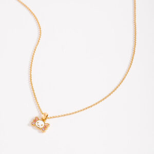 Collar con dije de personaje sonriente para niña