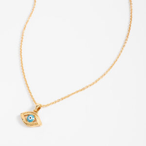 Collar con dije de ojo turco