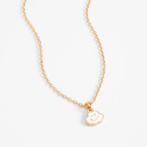 Collar de niña con dije de nube sonriente