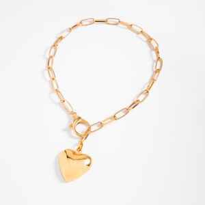Gargantilla de cadena con dije de corazón