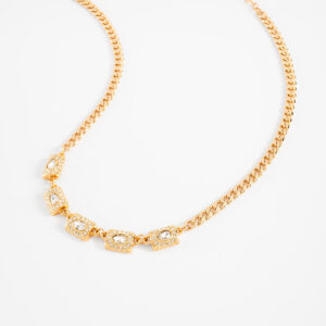 Collar gargantilla con cristales