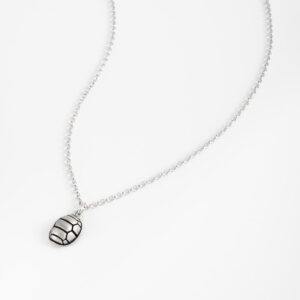 Collar con dije de concha de tortuga para hombre